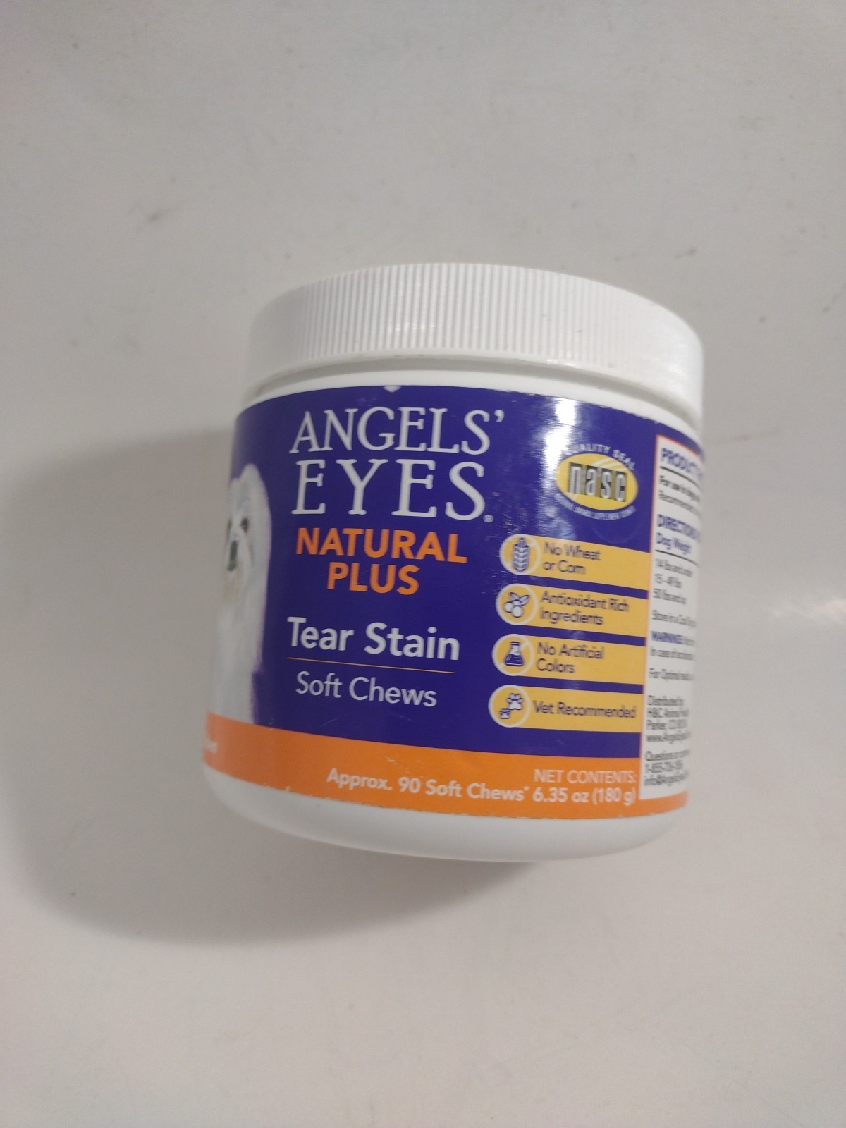 ANGELS‘ EYES Natural Tear Stain Prevention, Soft Chews for Dogs- Chicken Flavor