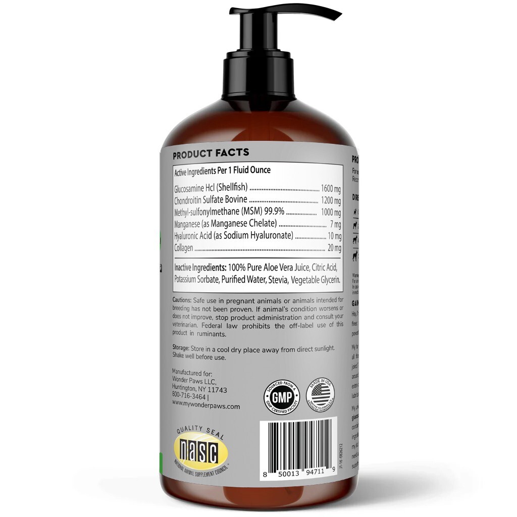 Premium Liquid Glucosamine for Dogs – All Ages (16 oz)
