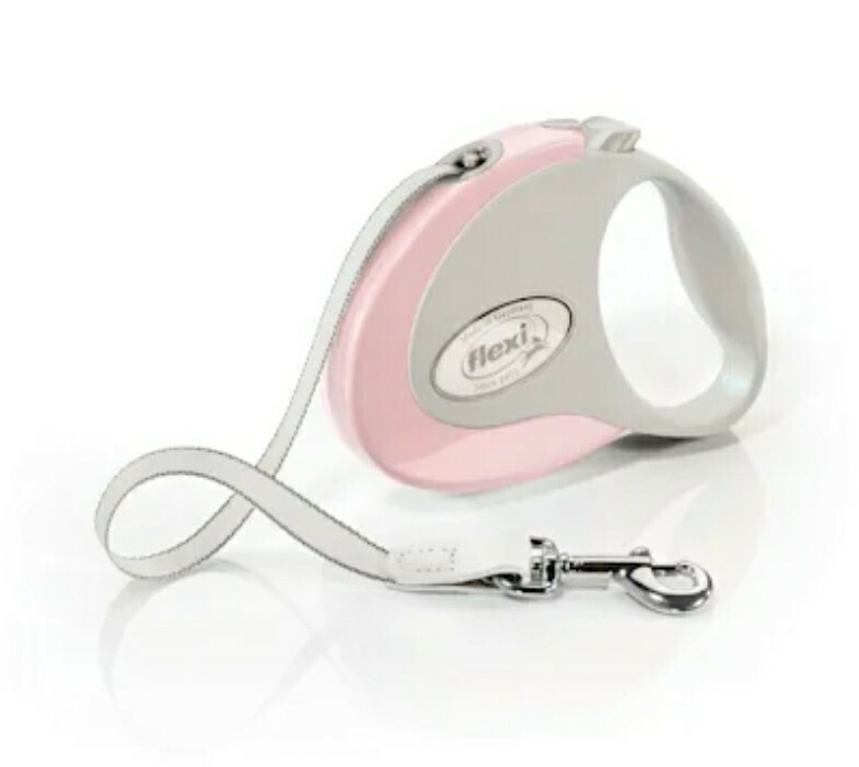 NEW Flexi Style Small Tape Leash Rosa Gray 10 Ft Dogs Up to 26 lb. Retractable