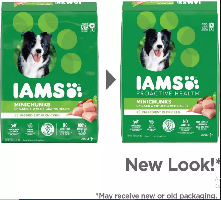 Iams Proactive Health Adult MiniChunks Dry Pet Dog Food – 30 lbs