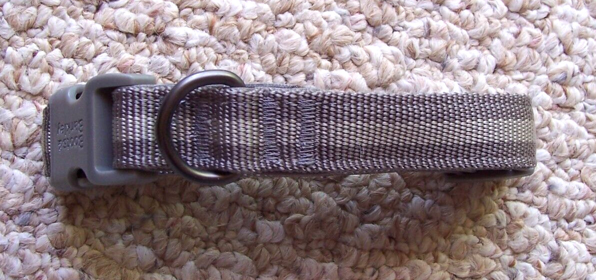 Boots and Barkley Dog Collar Gray & Silver
