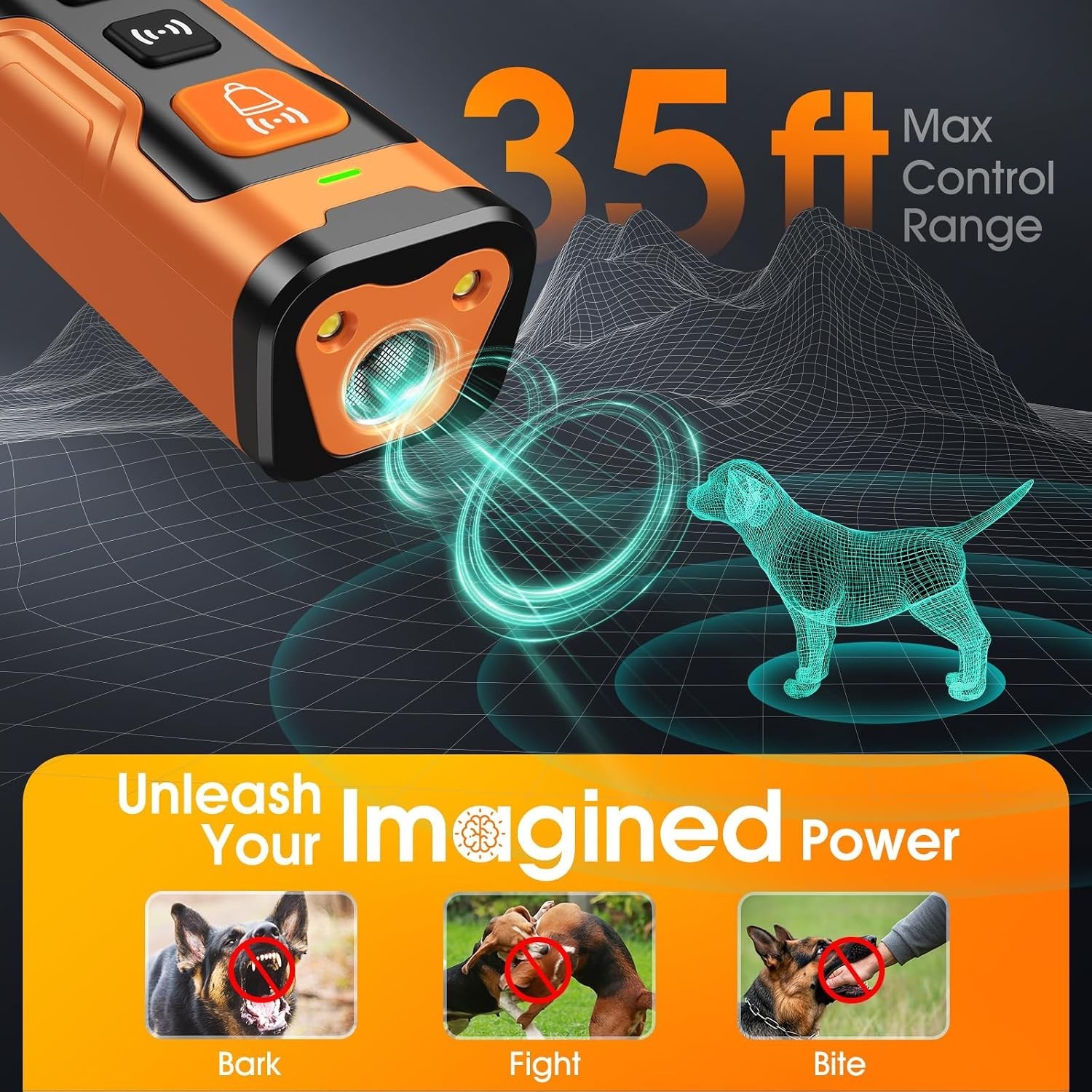 USB-C Rechargeable Dog Bark Control – 60 Days Power