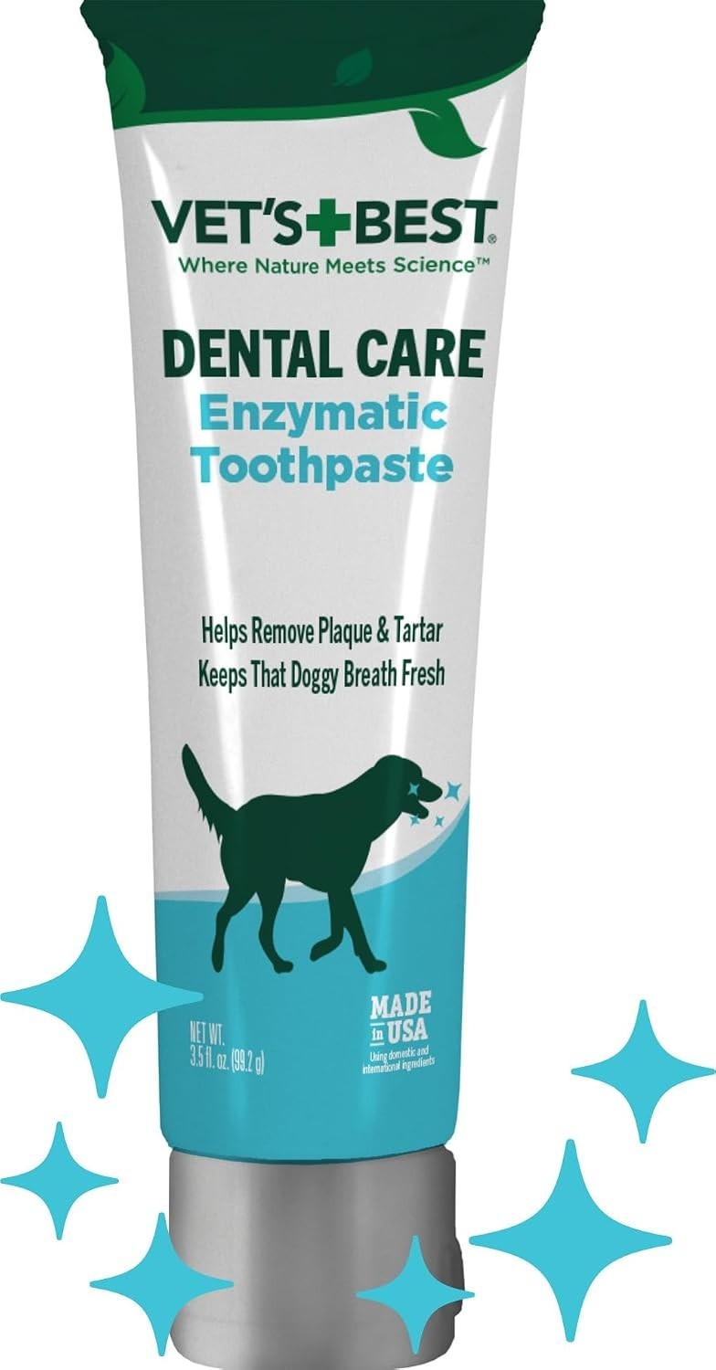 Vet’s Best Enzymatic Dog Toothpaste – Vet Formulated Dental Gel for Teeth