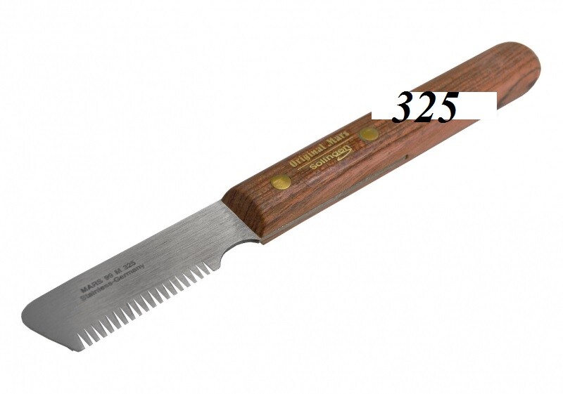 MARS 325 „TERRIER“ COARSE STRIPPING KNIFE Knive DOG Hair Coat Carding Stripper