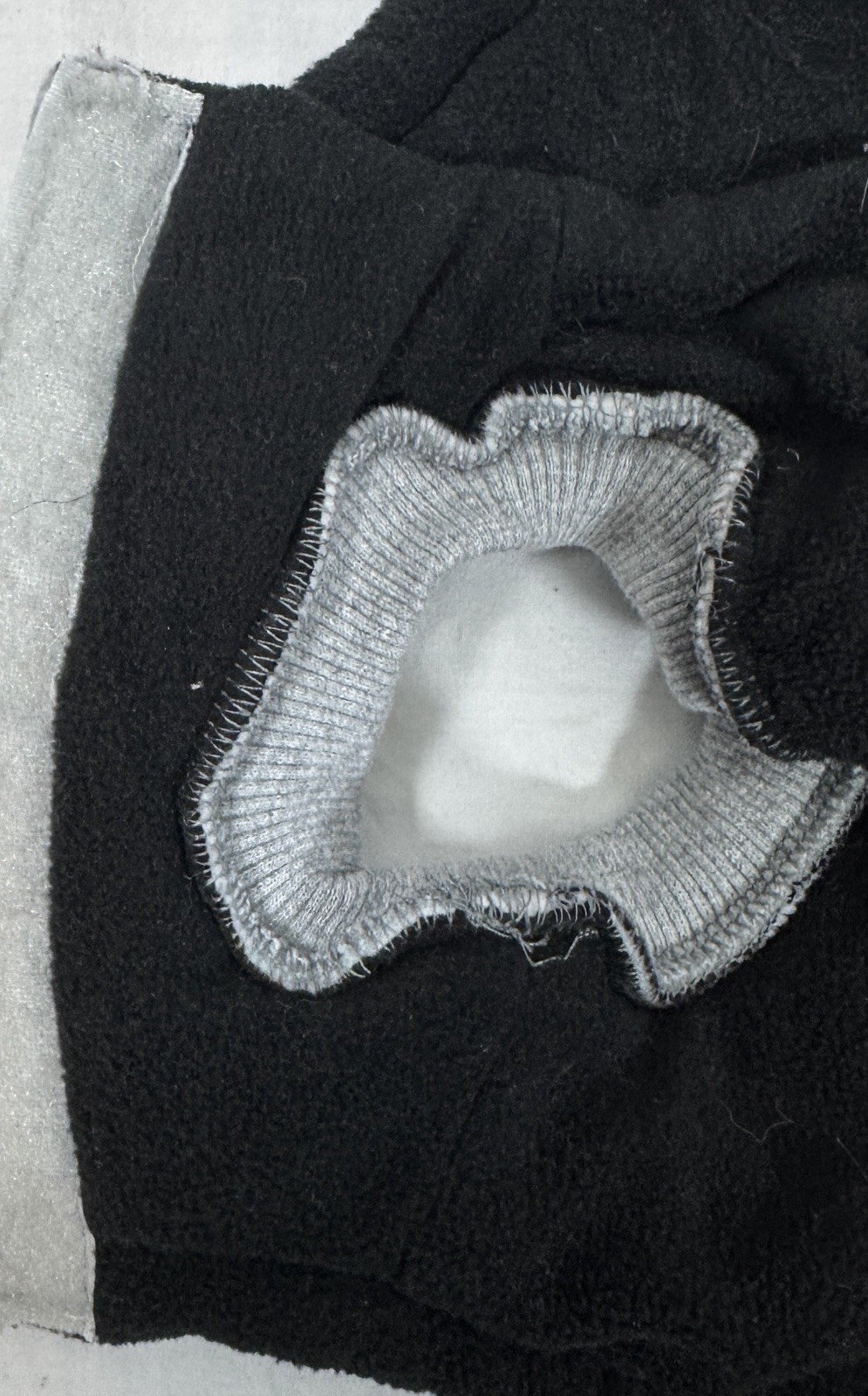 Silver Paw M Gray Black Dog Coat Jacket Hoodie D-Ring Leash Attachment