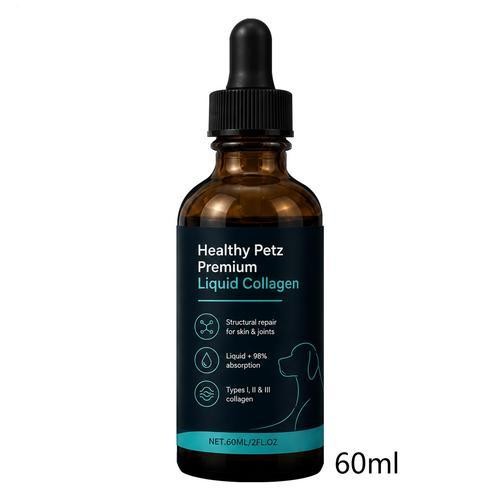Healthy Petz Premium Liquid Collagen For Dogs, Supplement With Collagen, 60ml