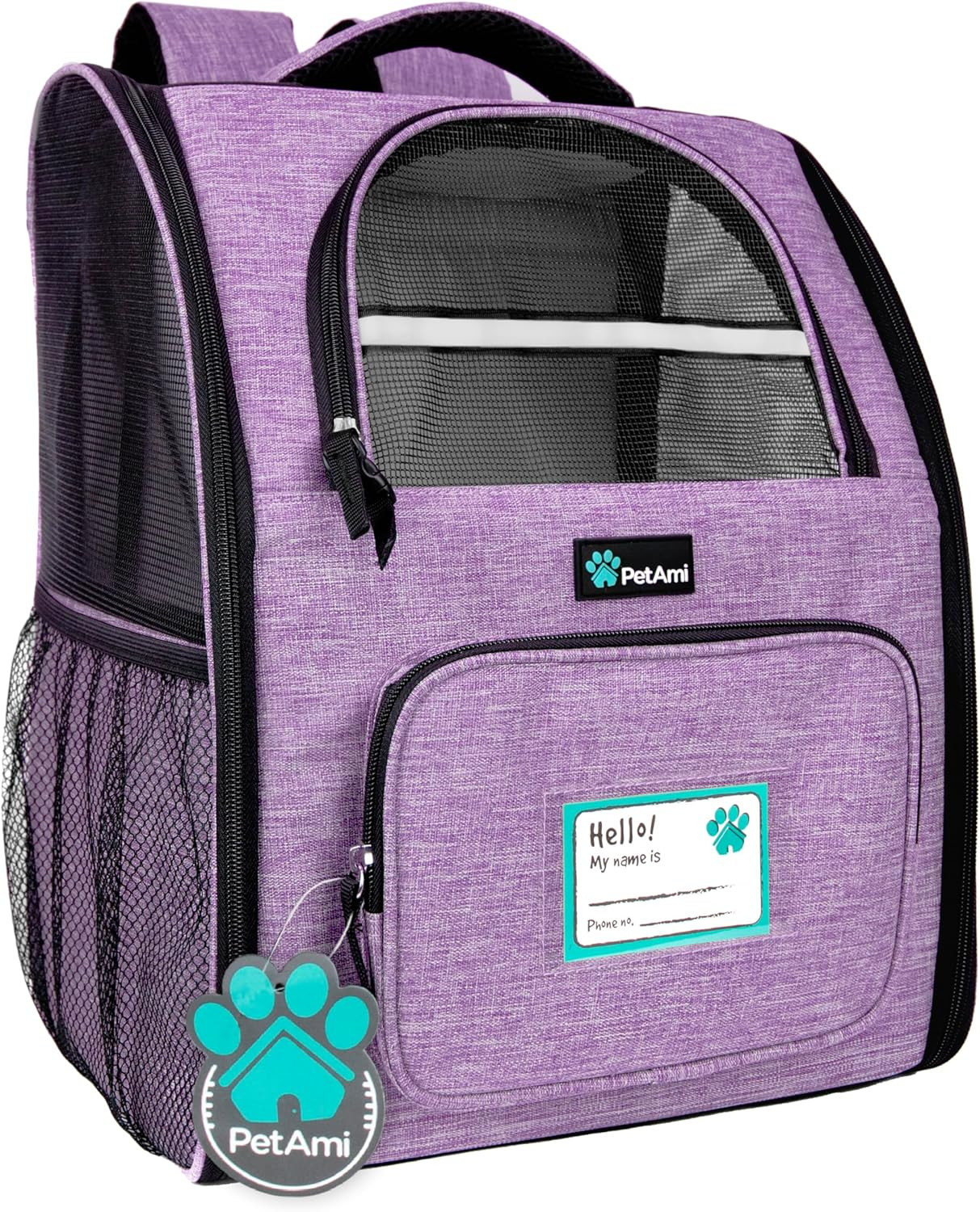 Dog Backpack Carrier for Small Medium Dogs Large Cats up to 18 Lbs, 2 Side Entry