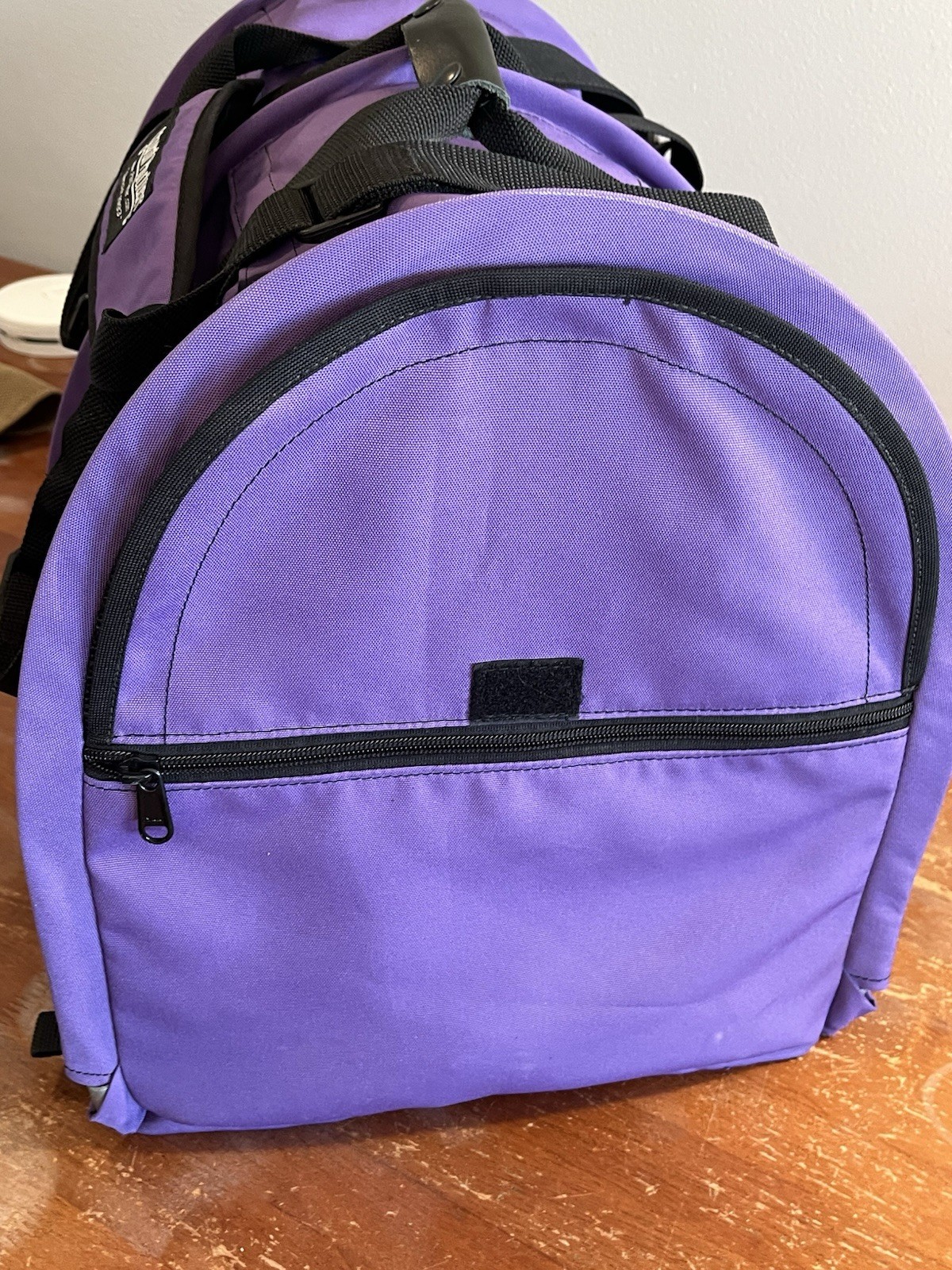 Sturdi Products Airline Pet Carrier Soft-Side Fabric Collapsible Purple Mesh Pad