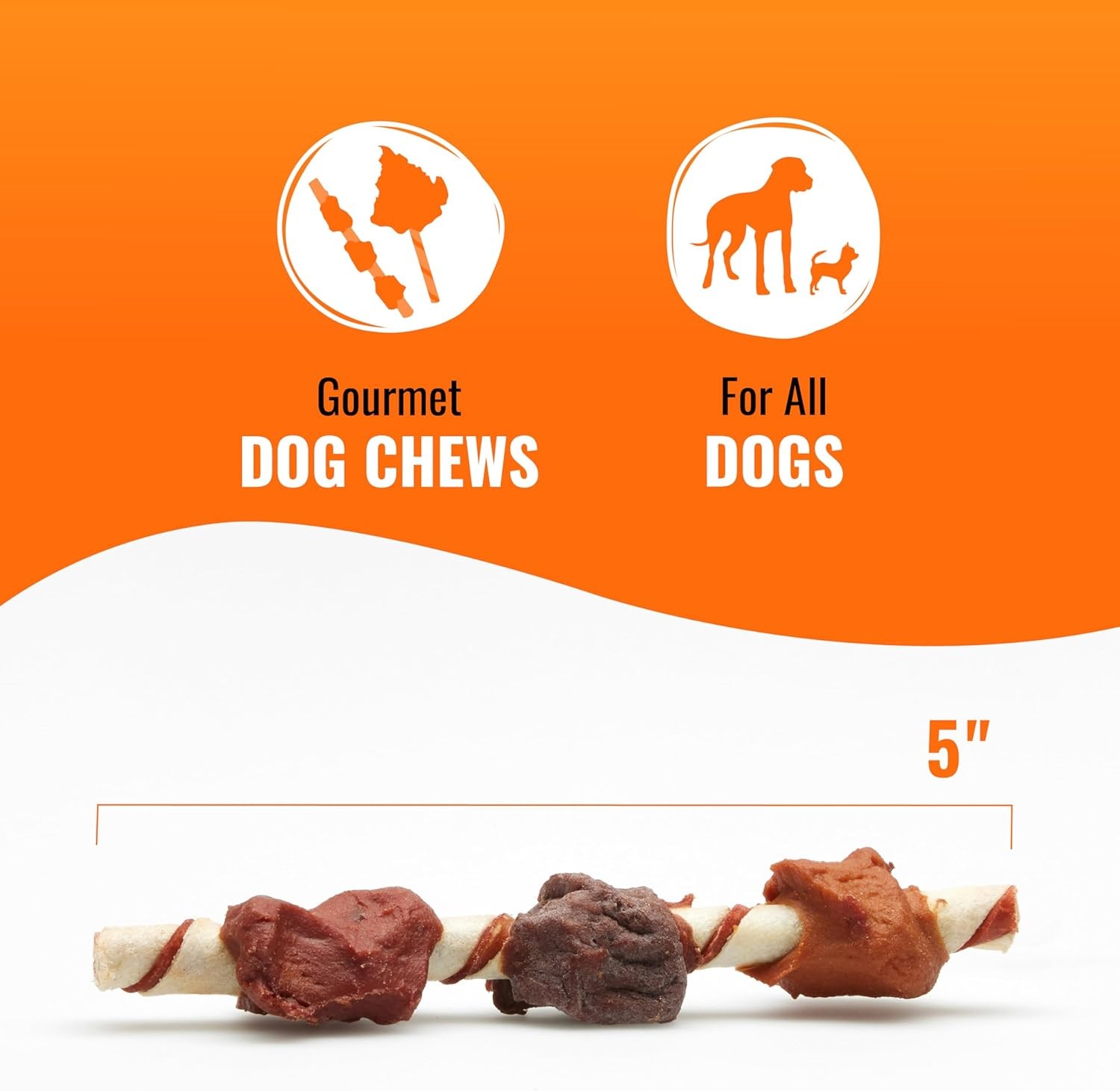 Good ‘n’ Fun Triple Flavor Kabobs Chews for All Dogs-24 Ounces