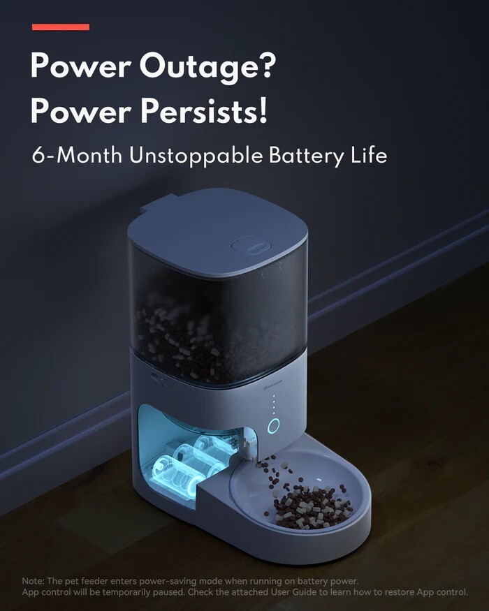 Smart Automatic Cat Feeder – WiFi & Bluetooth, Custom Timed Feeding, 30-Day Fres