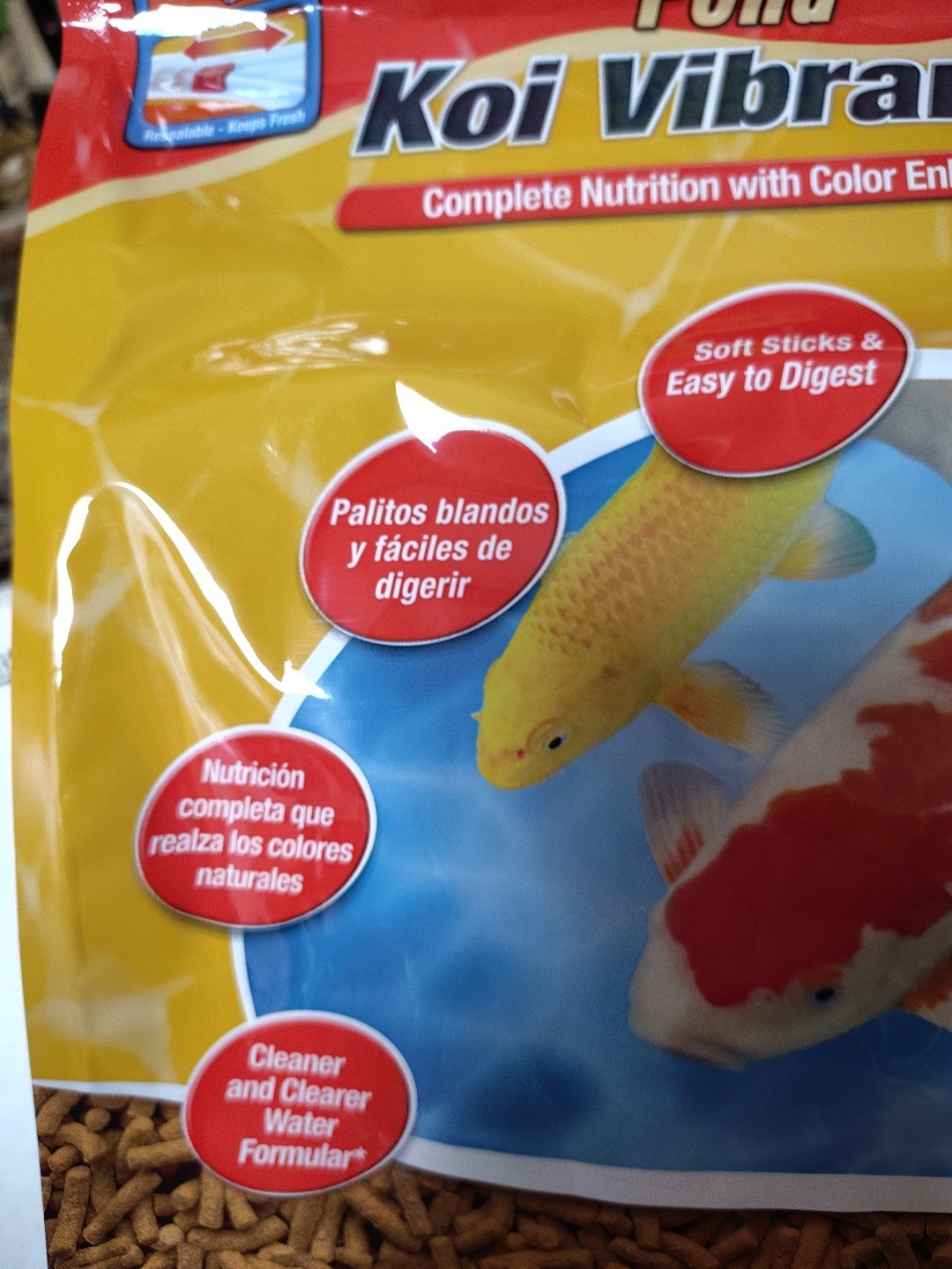 Tetra Pond Pond Koi Vibrance Goldfish Fish Food 1.43 lbs. Delicious Fish Food