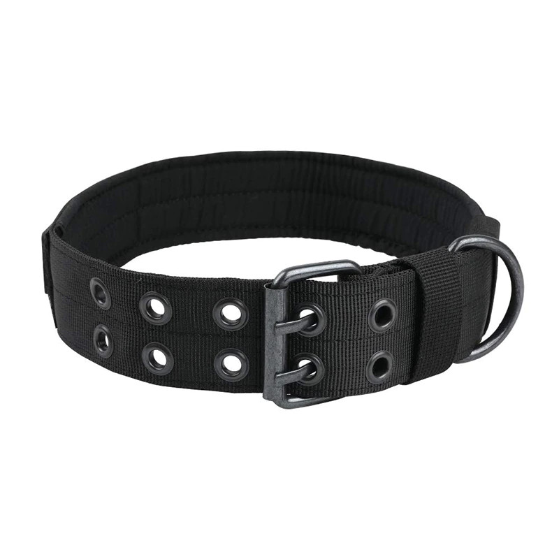 2″ Wide Tactical Heavy Duty Nylon Large Dog Collar K9 Military With Metal Buckle