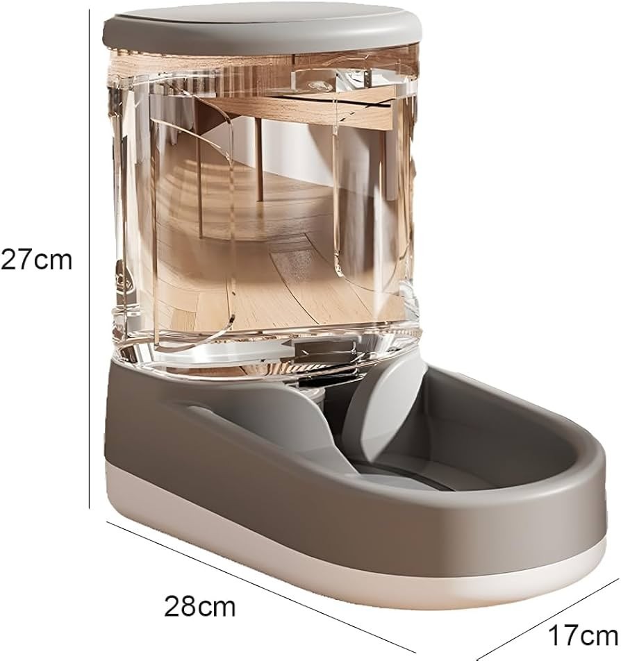 Pet Feeder and Water Dispenser Set, 8L (4L+4L) Up to 14 Days, Automatic Dog Cat