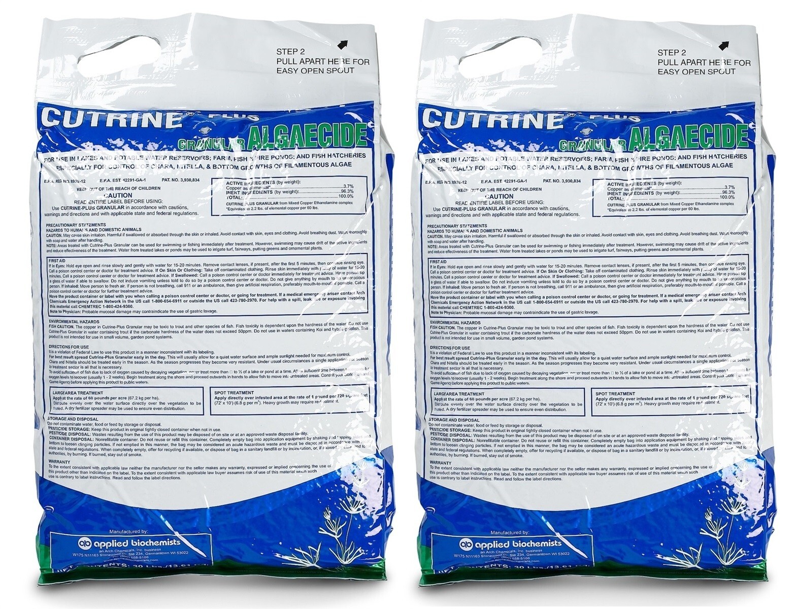 Cutrine Plus Granular Algaecide – 30 Lbs. Bag | 2 Pack
