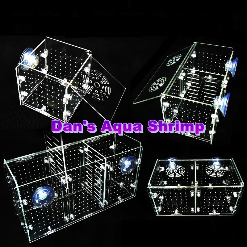 Aquarium High-Quality Acrylic Fish Breeding Isolation Box 1.5mm hole