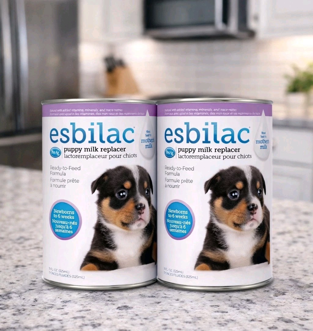 (2) Esbilac Puppy Milk Replacer Ready To Feed Formula NB To 6 Wks 11 oz