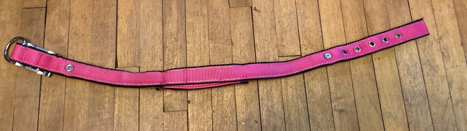 Pink Bamboo Quick Control Adjustable Dog Collar Built-in Handle X-LARGE