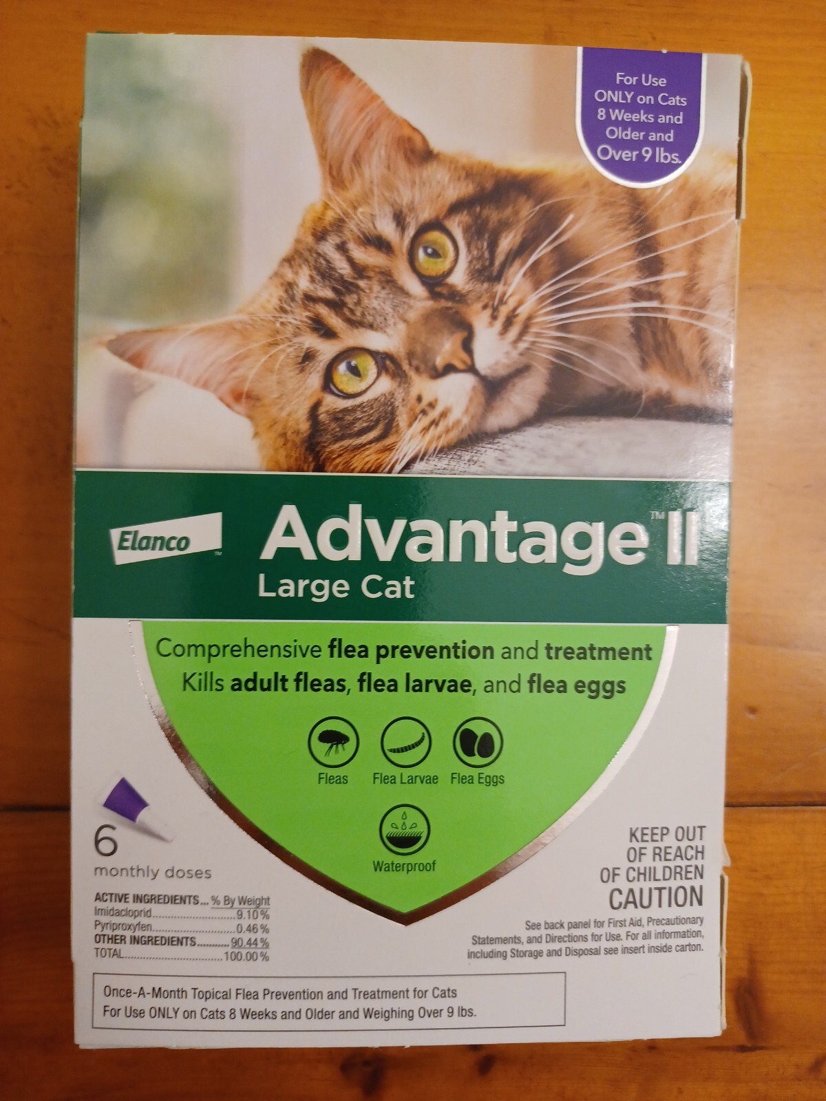 Genuine Advantage II for Large Cats over 9 Lbs – 6 Pack – FLEA CONTROL