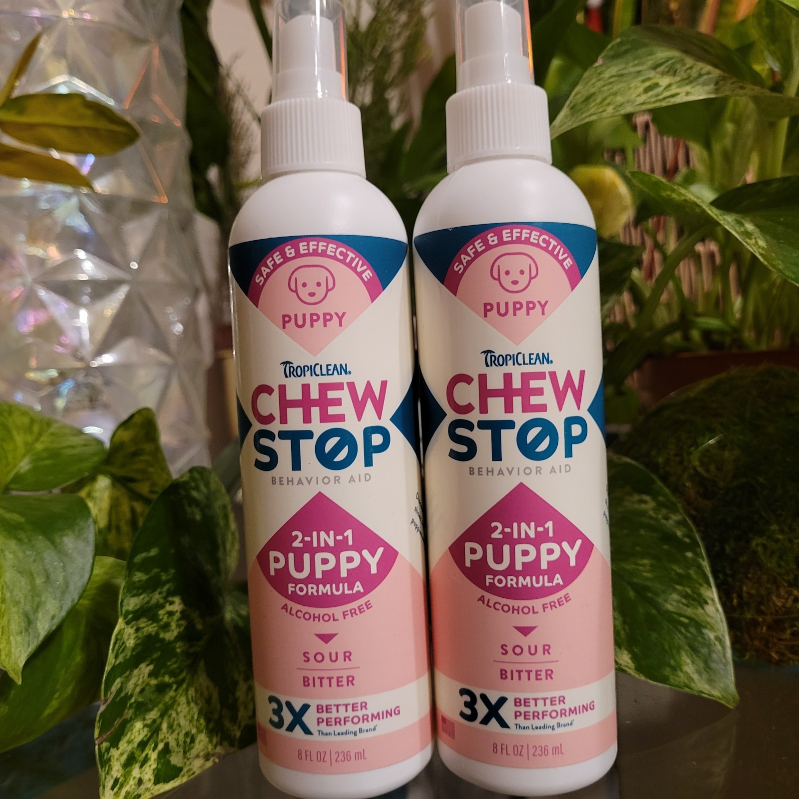 Chew Stop Behavior Aid 3 in 1 Sour Bitter Spicy Dog Training Chewing Spray 2 pk
