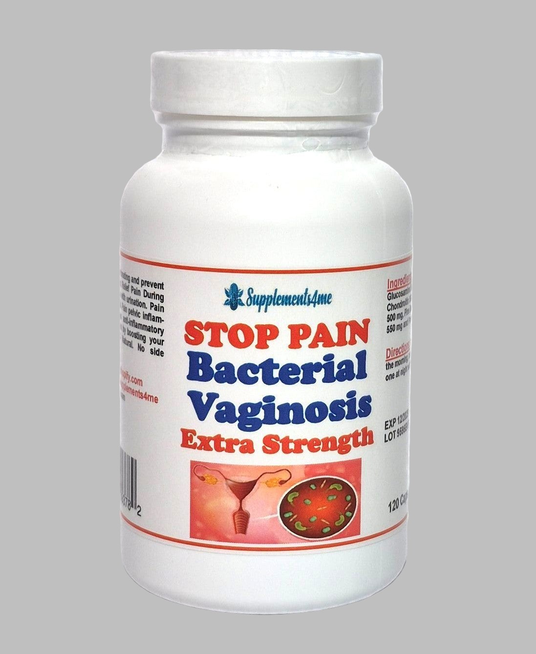 911 PAIN ORGANIC HERBS FOR BACTERIAL VAGINOSIS FOR EVERYBODY – 120 CAPS MADE USA