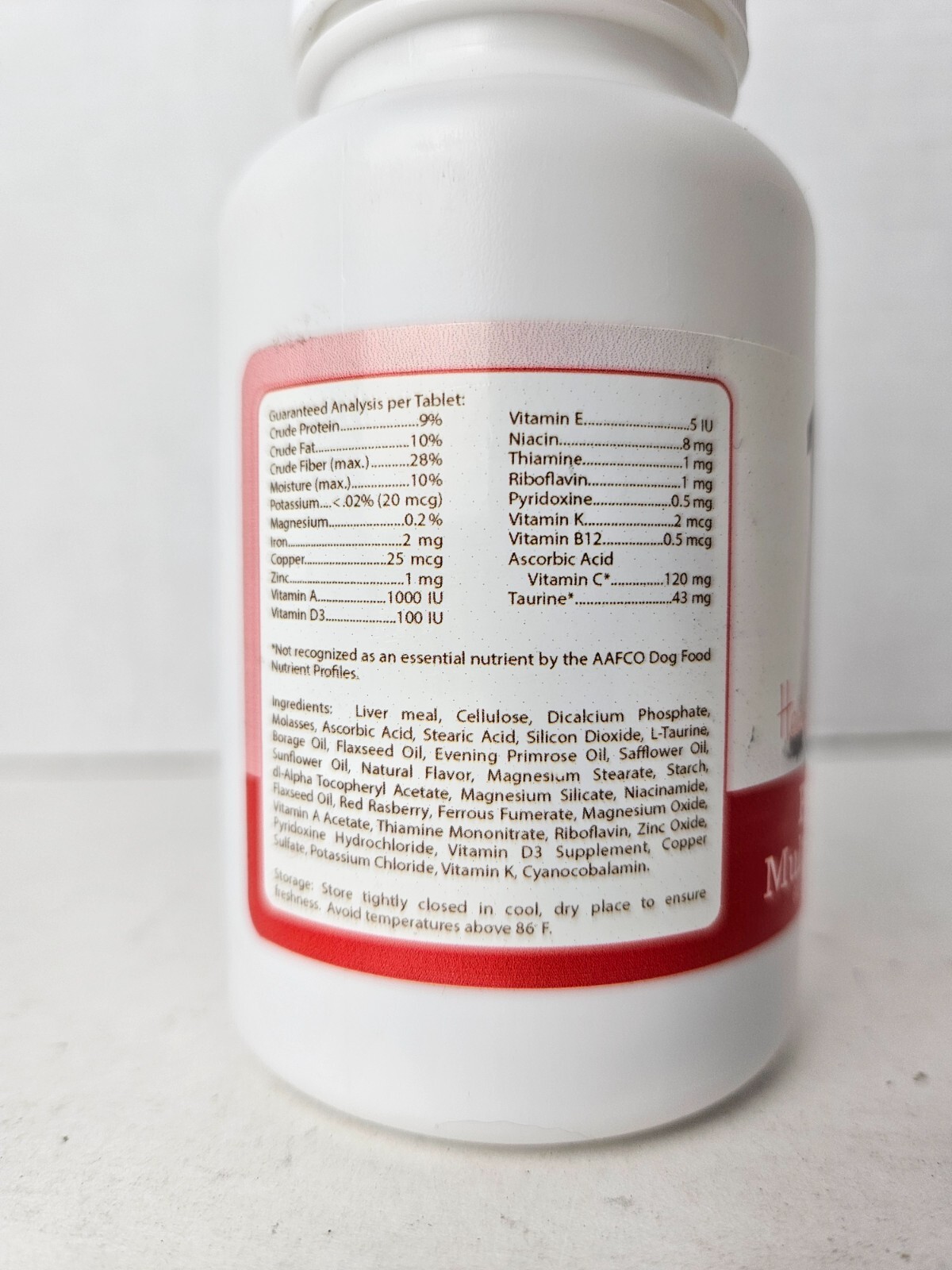 Pug Puppy Dog Multivitamin 60 Count Exp 02/2027