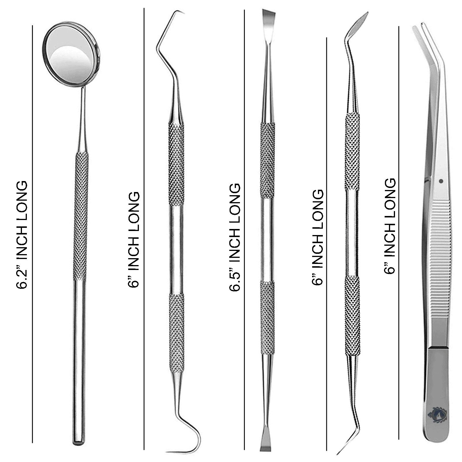 Dental Pets Teeth Cleaning Dog Tooth Scraper Pick Calculus Plaque Floss 5 Pc Kit