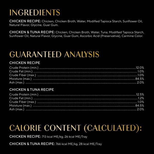Selections Filets in Broth Complements Chicken and Tuna Flavor Variety