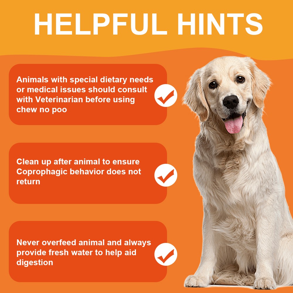 No Poo Chews for Dogs – Coprophagia & Stool Eating Deterrent – Poultry Flavor