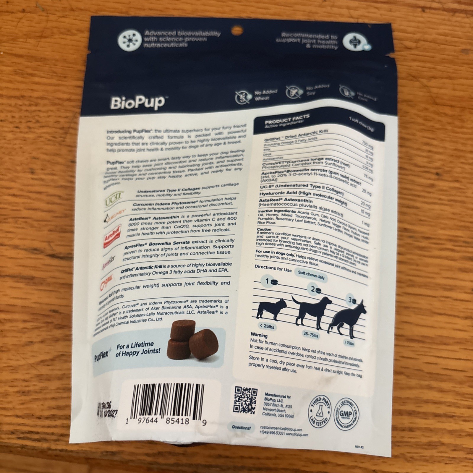 PupFlex+ Hip and Joint Supplement for Dogs – 60 Vet Created Soft Chews