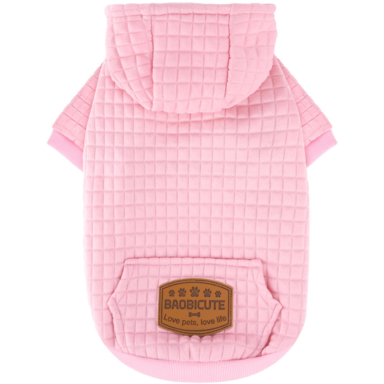 1 Pack Dog Hoodie Sweaters for Small Medium XXS, XS, S, M, L, XL, XXL, Pink