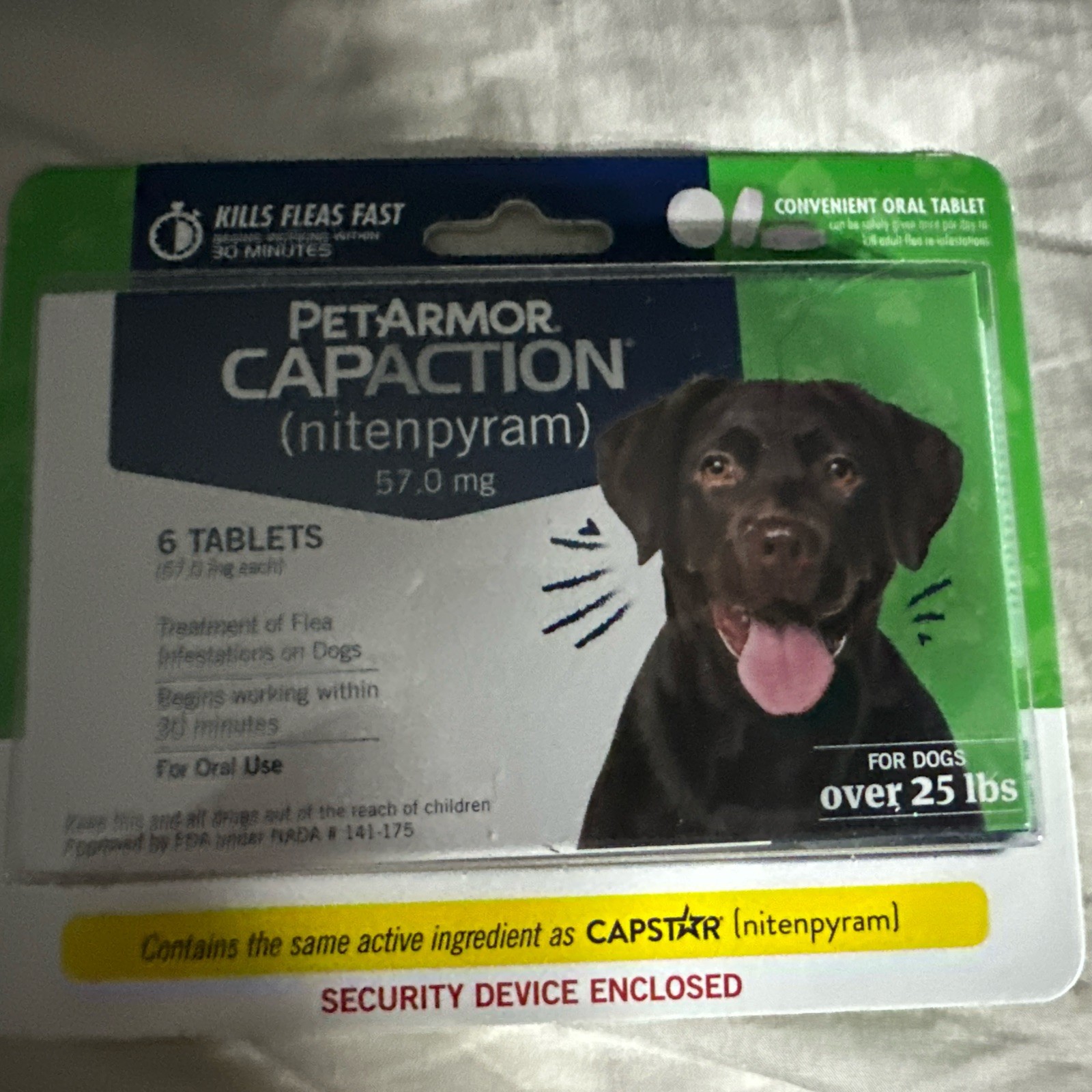 6 Tablets PetArmor Oral Flea Medication Pills For Dogs Medium & Large Dog