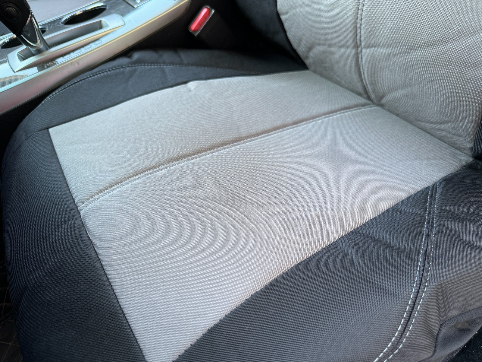 For Toyota Solara 1999-2008 Car Front Seat Covers Durable Black Gray Canvas 2PCS