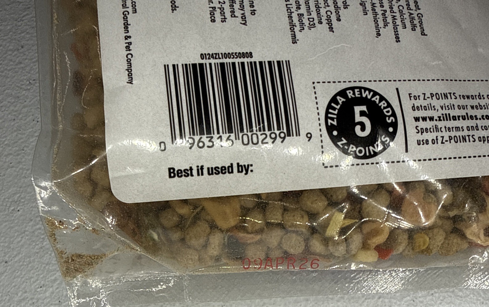 Zilla Herbivore Medley Diet Herbivore Mix, 4 oz Exp. 4/9/26