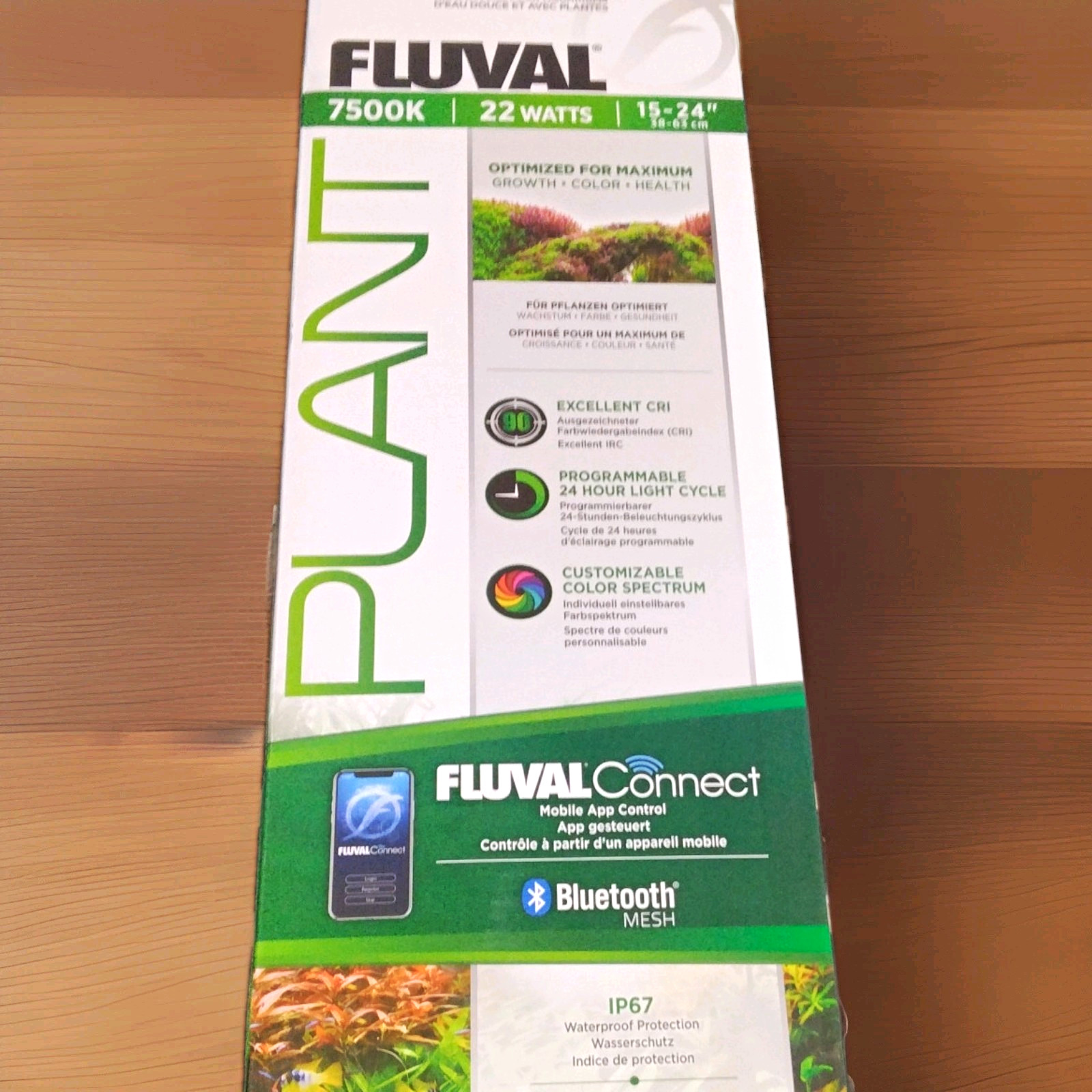 Fluval Plant 3.0 Full Spectrum LED Fish Tank Light 15-24in Bluetooth IP67