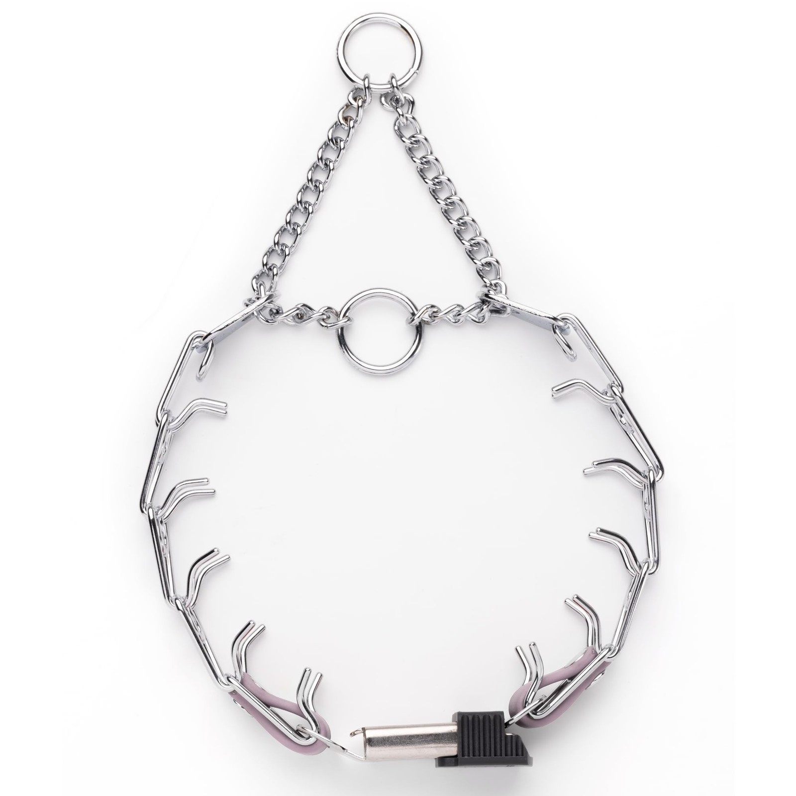 Herm Sprenger Chrome Plated Steel Dog Collar with Quick Release Cli… Fast Ship