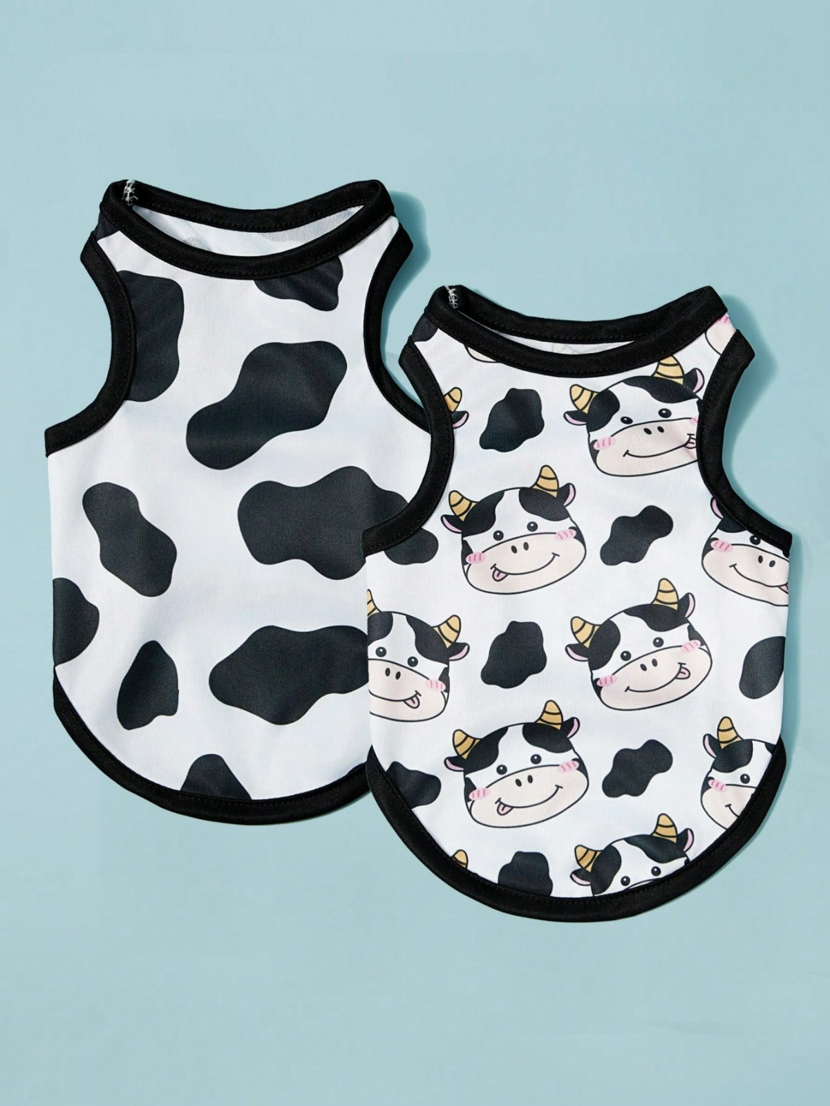 2PCS Small Pet Dog Cat Summer Shirts Vest Clothes Cute Puppy TShirt Coat Apparel