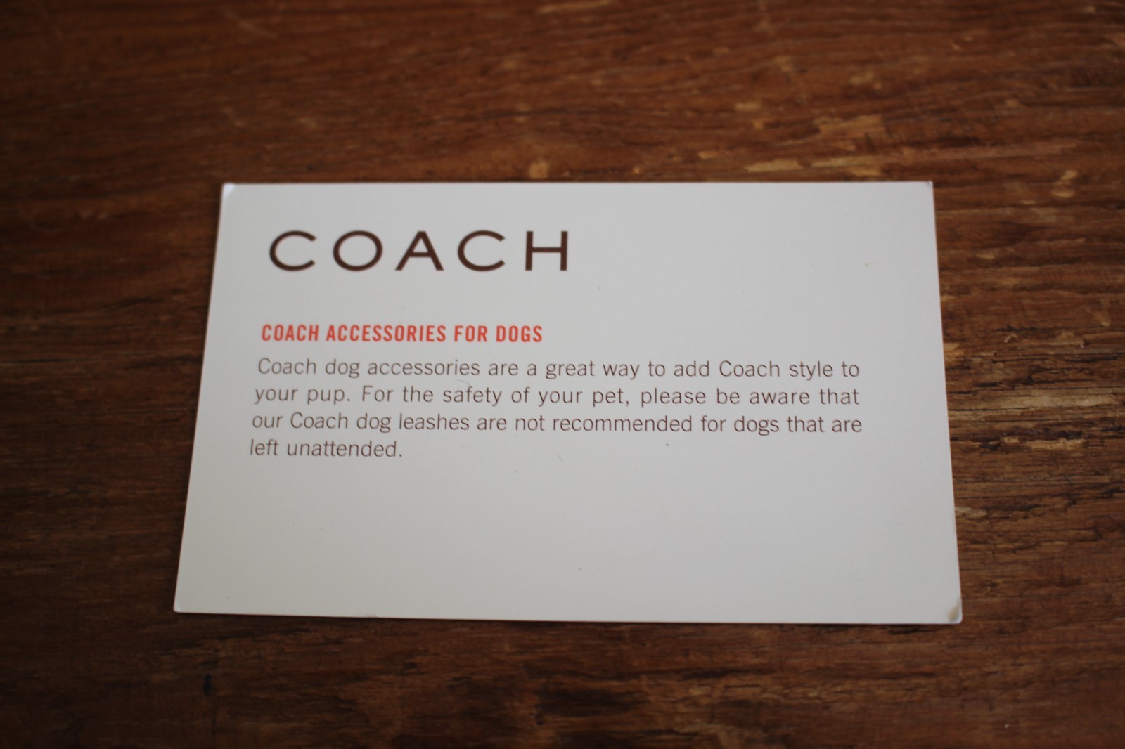 Coach Pink Leather Standard Dog Leash Large Unisex for Dogs S Small- New