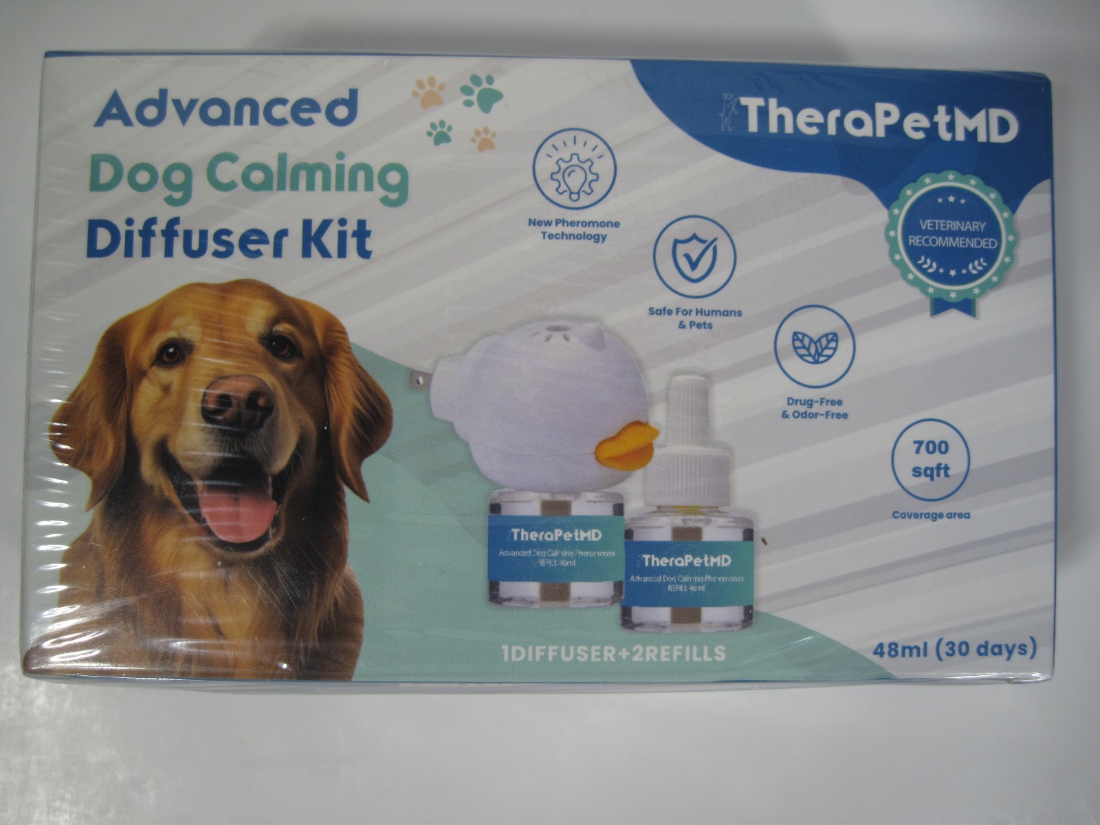 1-TheraPetMD Advanced Dog Calming Diffuser Kit 1 Diffuser 2 Refill 48ml Health