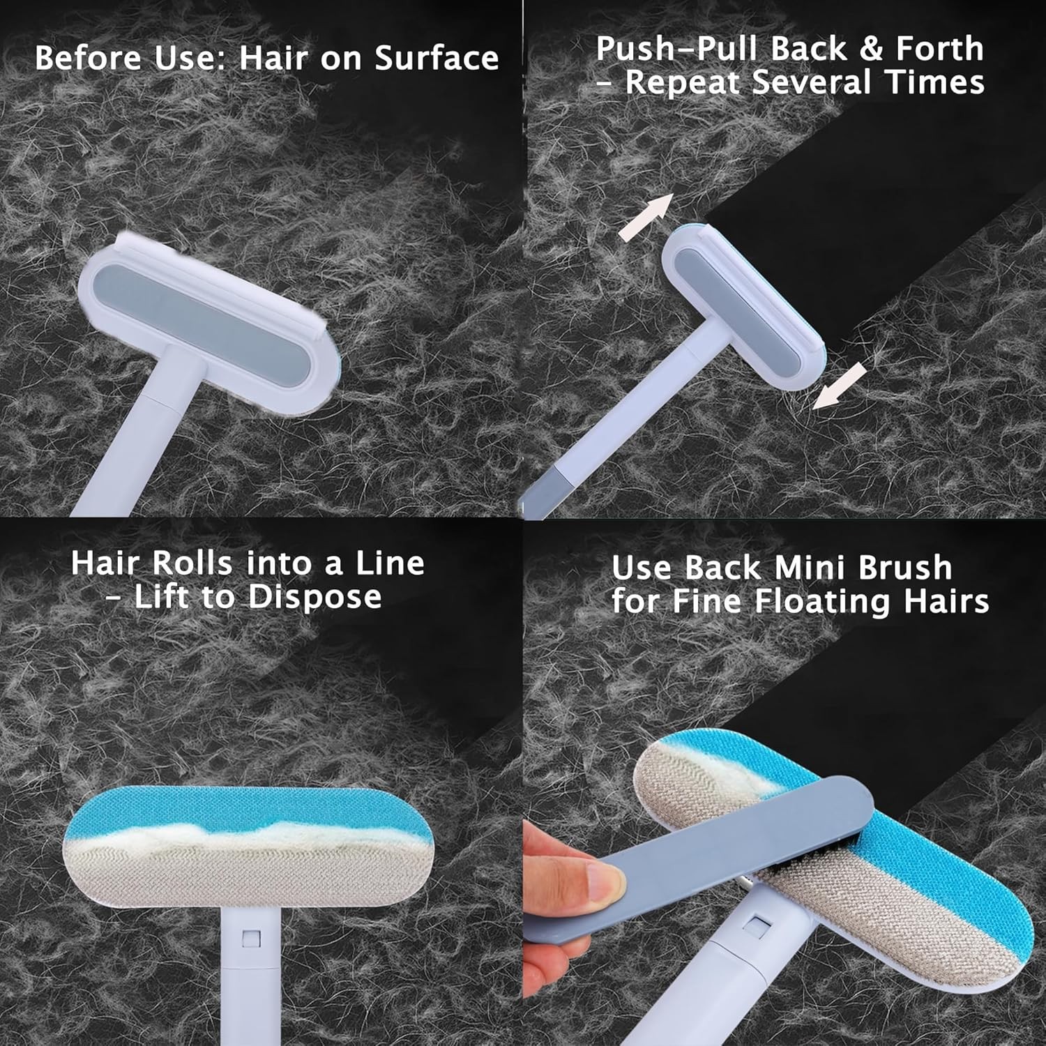 17.3 Inch Reusable Pet Hair Remover Lint Brush