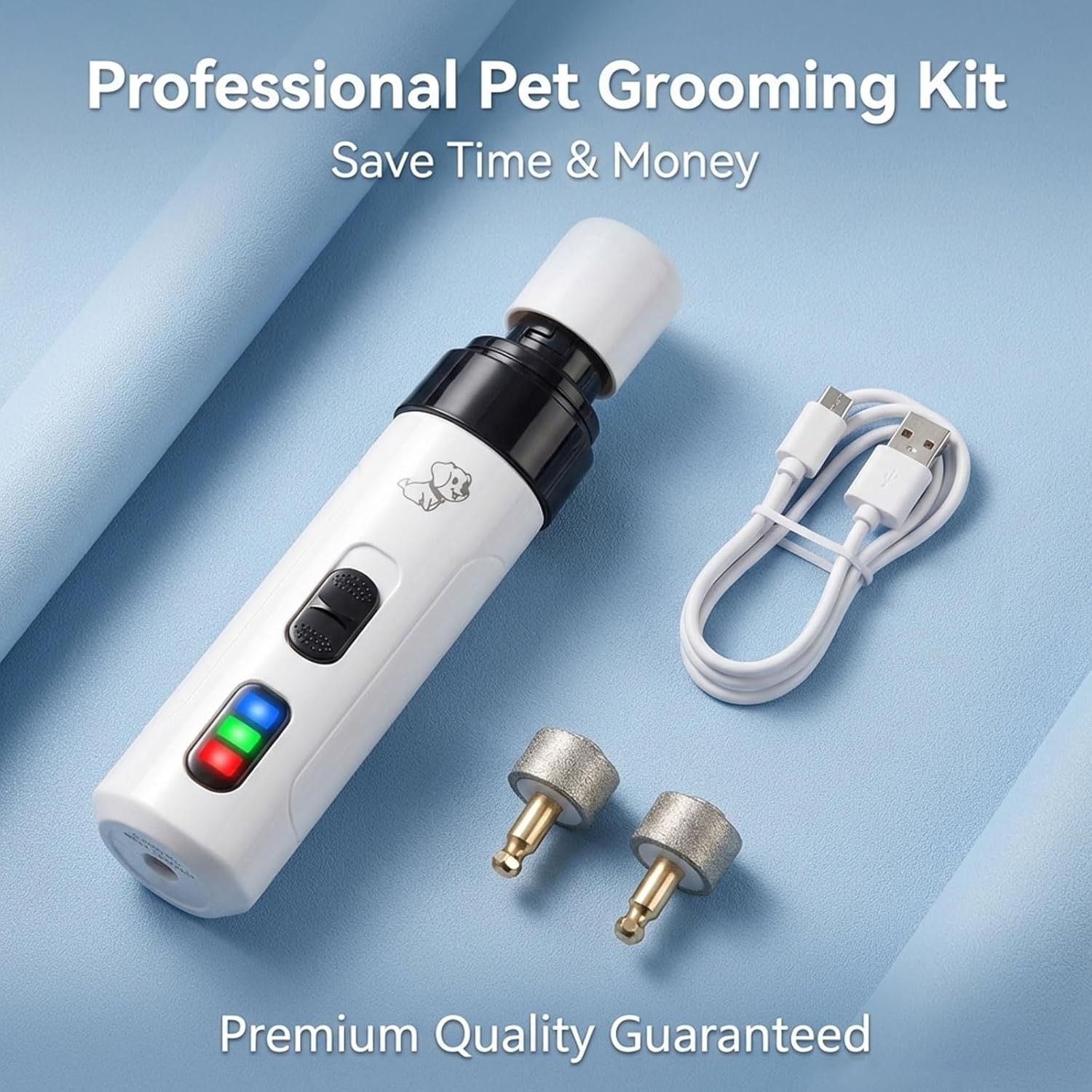 NEW Upgraded Silent Groom Pro Nail Grinder Heusom Silent Grind Pro for Pets Nail
