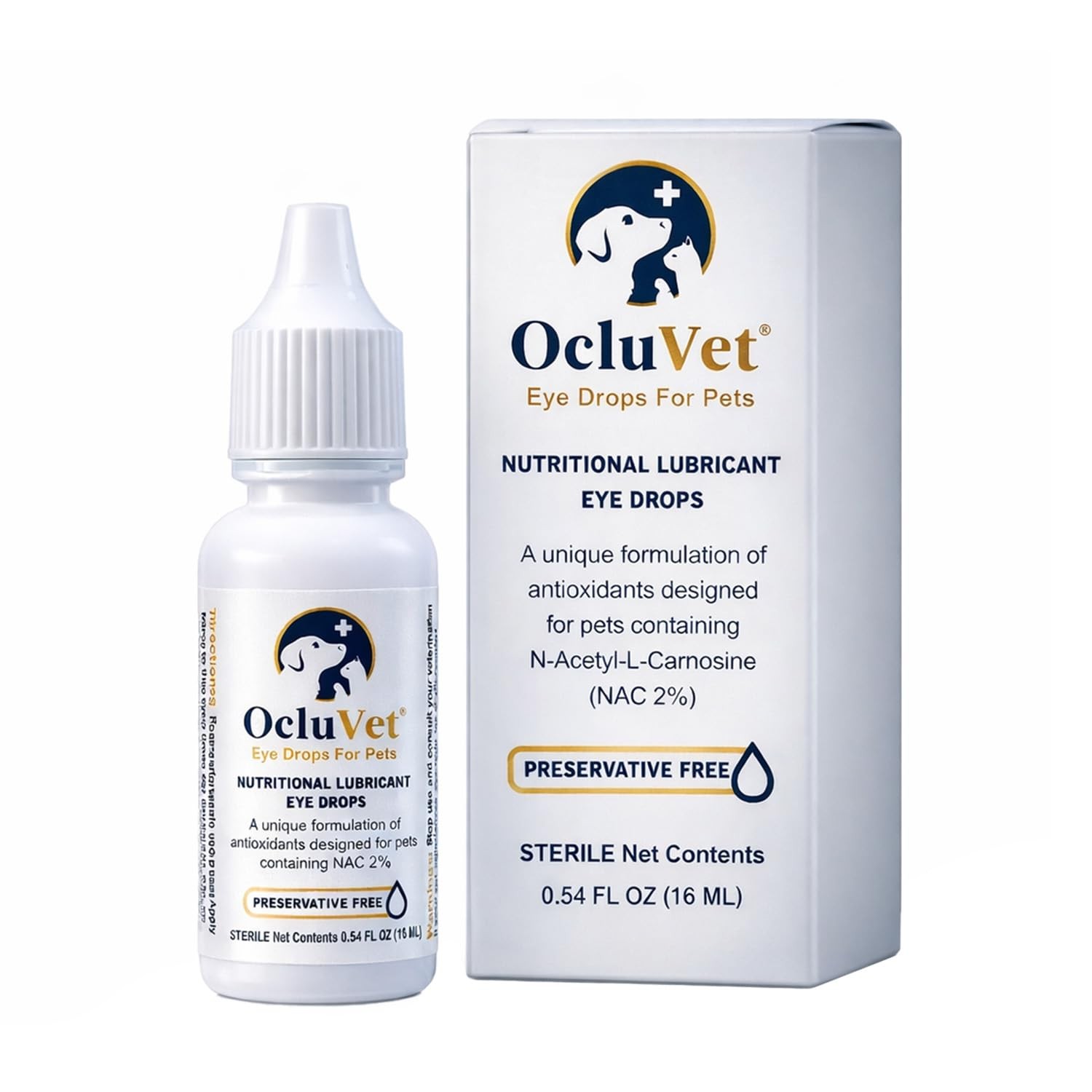 Eye Drops for Pets with Cataracts | Antioxidants | 2% NAC | Made in USA | 16mL
