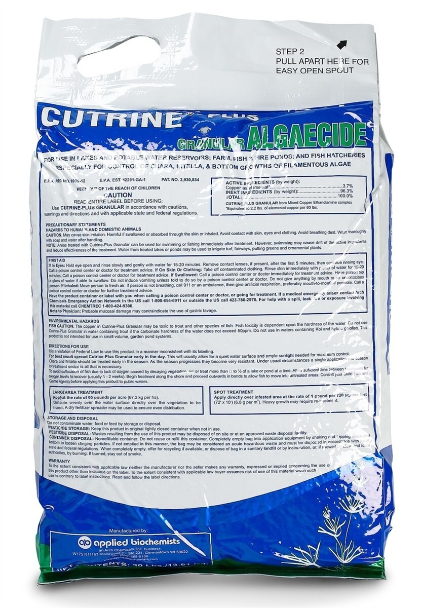 Cutrine Plus Granular Algaecide – 30 Lbs.