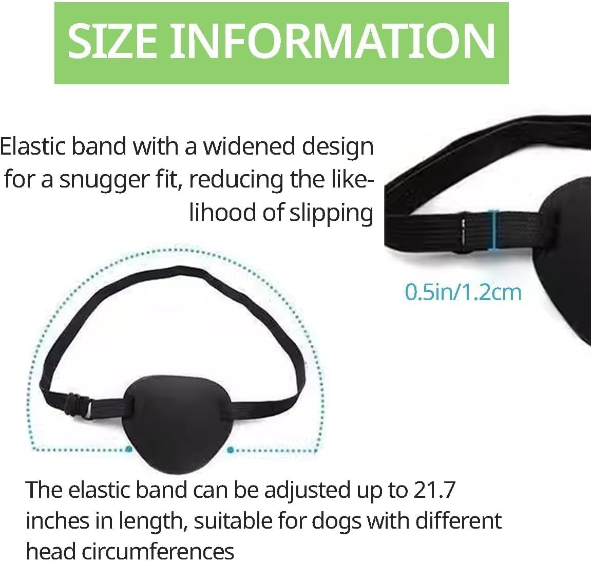 PET Dog Eye Patch, Patch for Dogs & Cats, Small Adjustable Protective Eye Cov…