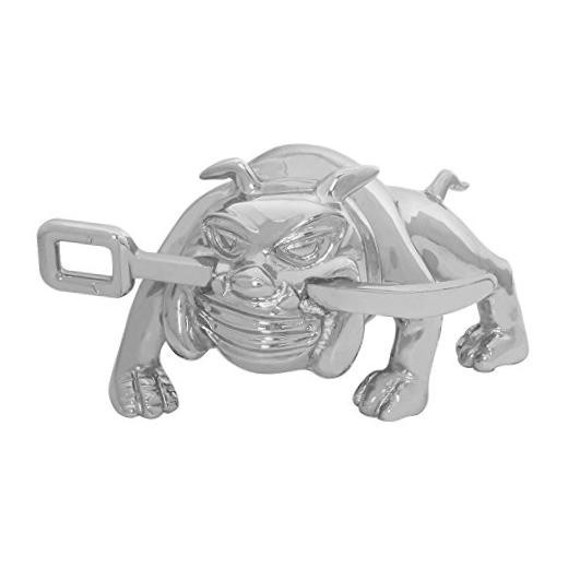 48351 Chrome Bull Dog Hood Ornament w/ Winch Bar