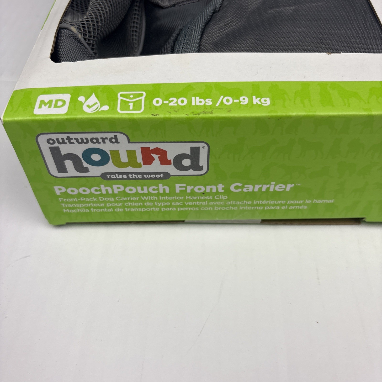 Outward Hound Pooch Pouch Pet Carrier Medium 0-20 Pounds Front Pack Harness Clip