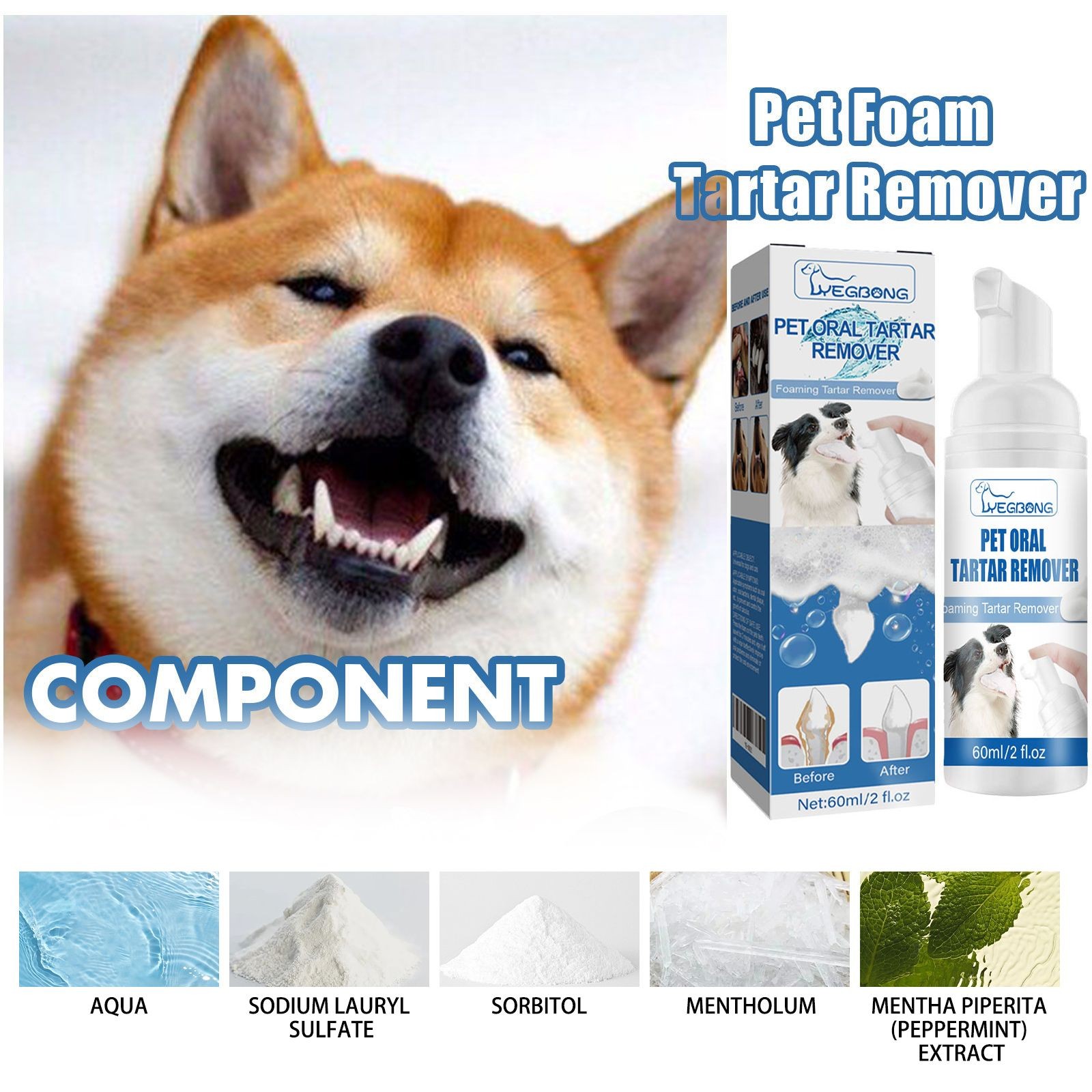 Daily Pet Oral Foam Spray for Dogs & Cats – Fresh Breath & Clean Teeth