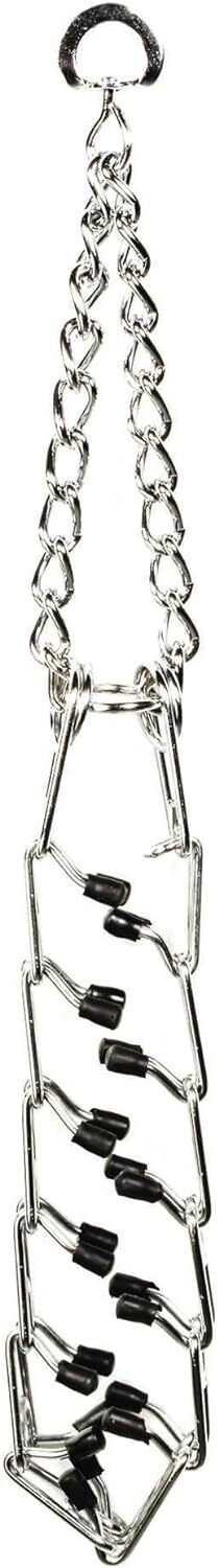 Guardian Gear Chrome-Plated Steel Prong Dog Collar, 14″