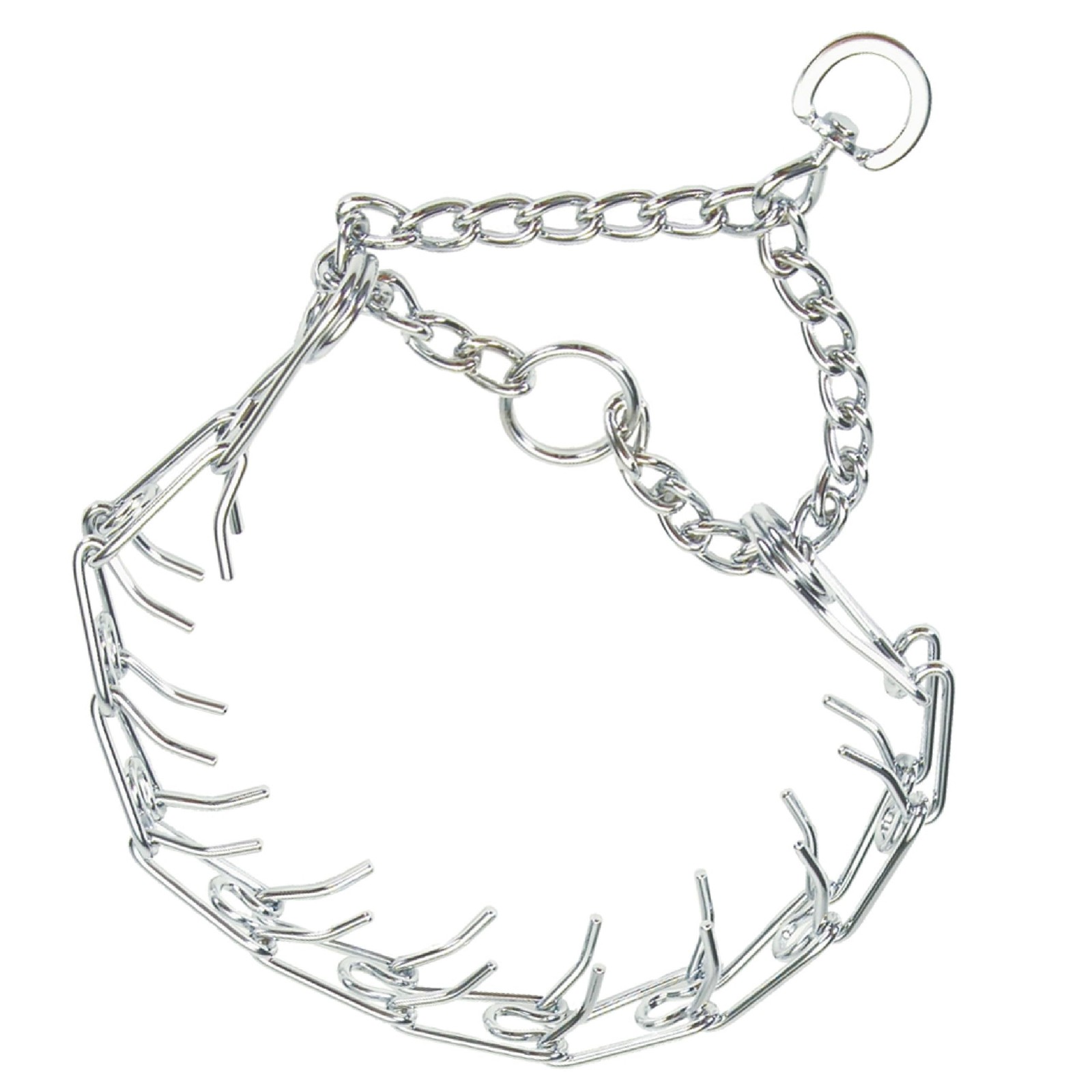 Coastal – Titan – Dog Prong Training Collar, Chrome, 3.0 mm x 18