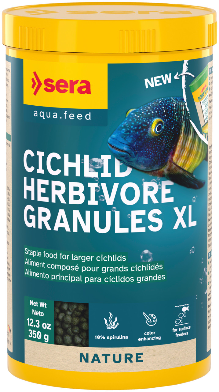 Sera Cichlid Herbivore Granules XL 12.3 oz. (350 gram)