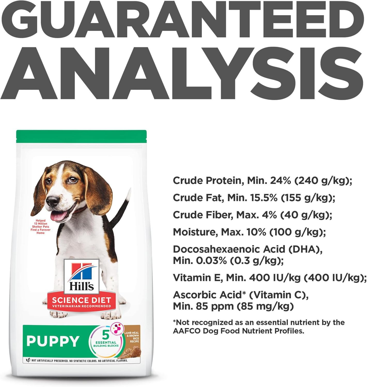Hill’S Science Diet Puppy Dry Dog Food, Lamb Meal & Brown Rice, 4 Lb. Bag